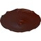 Ekena Millwork Pompeii Ceiling Medallion (Fits Canopies up to 2"), 18 7/8"OD x 1 1/2"P, Brushed Mahogany CM18POBMF - alternate 3